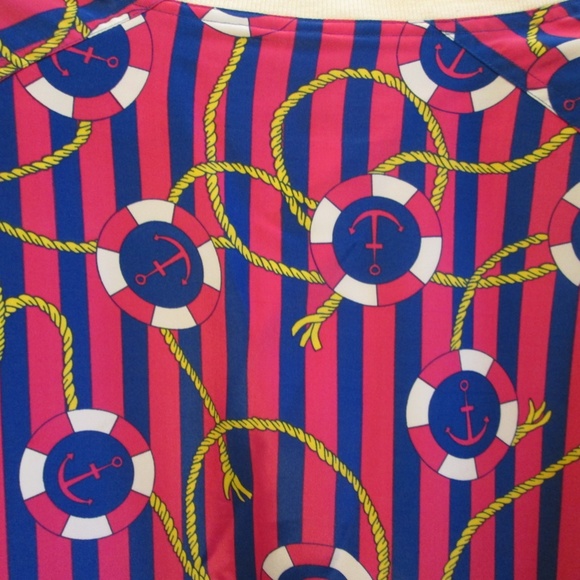 VtG Sail Away designed for Royal Cruise Line  NAUTICAL PINK/BLUE jacket Sz M - Picture 10 of 13